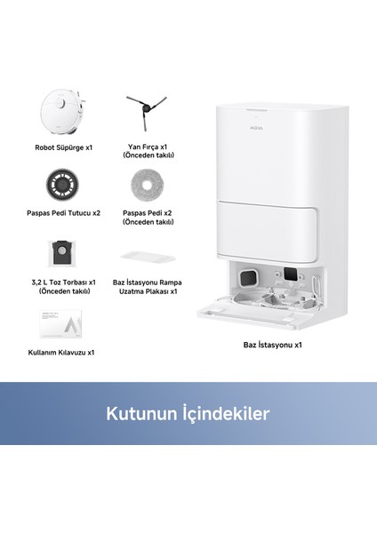 E40ULTRA Robot Süpürge 19.000 Pa Emiş Gücü