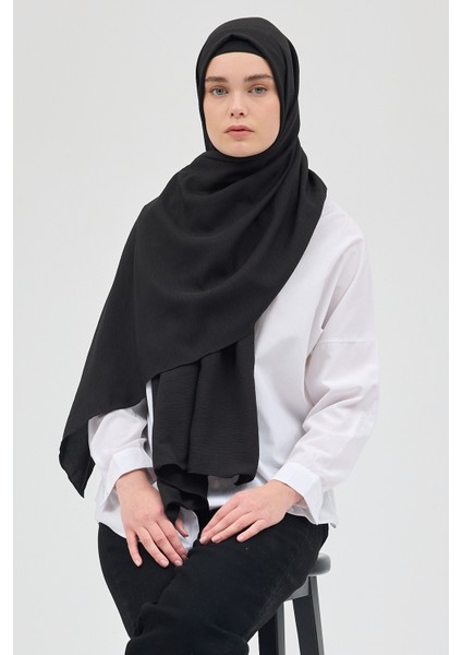 Pamuk Jaz Şal Siyah 5674