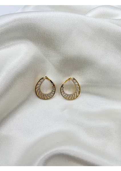 Fıora Taşlı Gold Kaplama Xuping Paslanmaz Çelik Küpe fiyatları