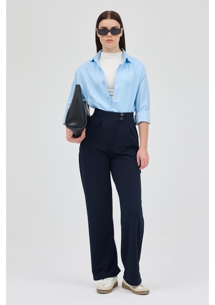 Laci Çift Düğmeli Kadın Pantolon 5010