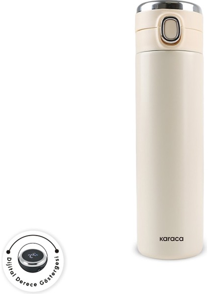 Etro Sızdırmaz Çelik Dijital Termos 480 ml Krem fiyatları