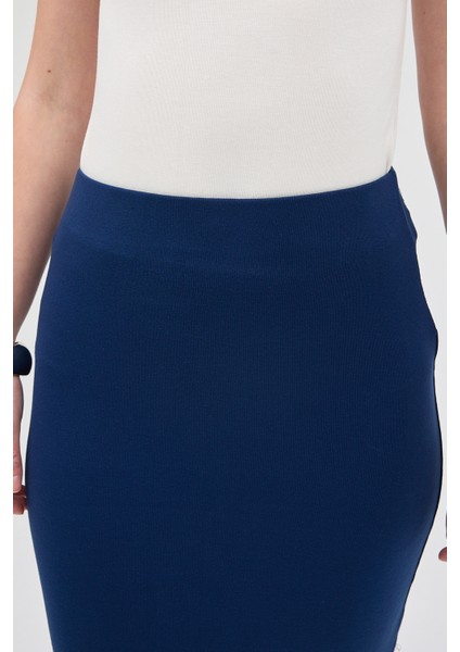 Laci Likralı Uzun Lastik Bel Etek 8157A indirimleri