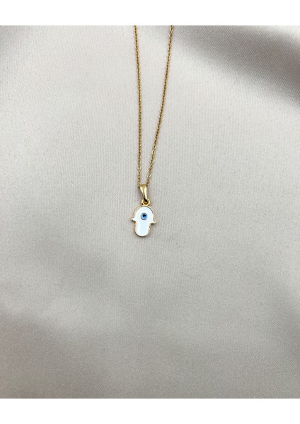 Fıora Fatma Ana Eli Kolye Ayarlanabilir Gold Zincirli fırsatları