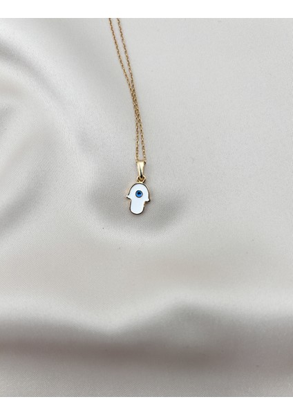 Fıora Fatma Ana Eli Kolye Ayarlanabilir Gold Zincirli