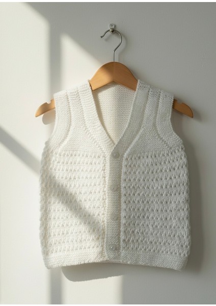 El Örgüsü Yanları Dikişsiz Yelek