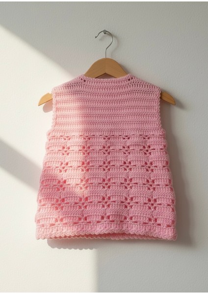 Tığ Işi Modelli Bebek Yeleği fiyatları