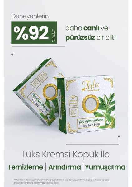 Çay Ağacı Sabunu Arındırıcı ve Sebum Dengeleyici Yağlı Ciltler İçin Doğal Sabun 150 Gr indirimleri