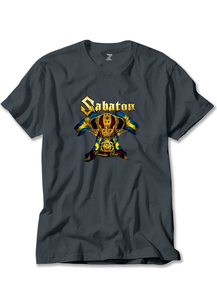 Sabaton Carolus Rex Füme Tişört Liyada