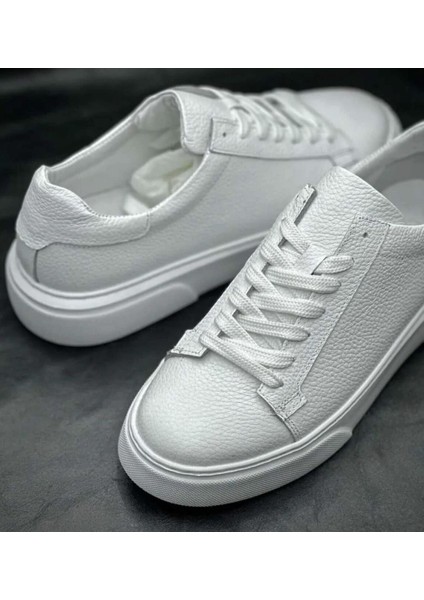 Bagsshoes 2501 Footcap Erkek Hakiki Deri Yüksek Taban Premium Sneaker Ayakkabı