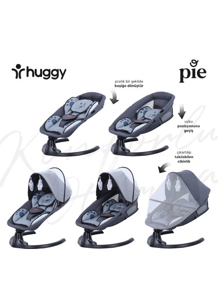 Pie Yenidoğana Uygun Otomatik Sallanabilir Kumandalı Bluetooth Müzikli Ana Kucağı modelleri