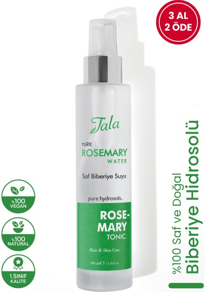 Biberiye Suyu Güçlendirici Saç Toniği Saf ve Doğal Hızlı Saç Uzatma Dökülme Karşıtı 100 Ml