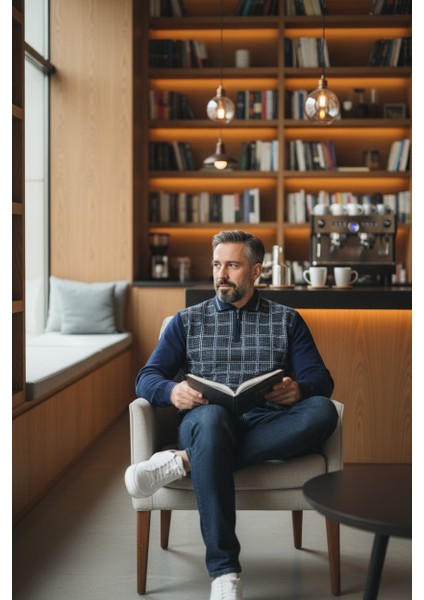 Erkek Çelik Örgü Kazayağı Model Gömlek Yaka Fermuarlı Polo Yaka Tüylenmeyen Triko Kışlık Baba Kazak fiyatları