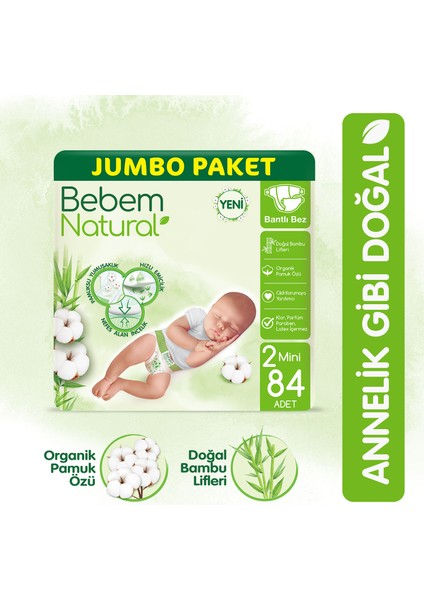 Bebek Bezi 2 Beden Mini Jumbo Paket 84 Adet