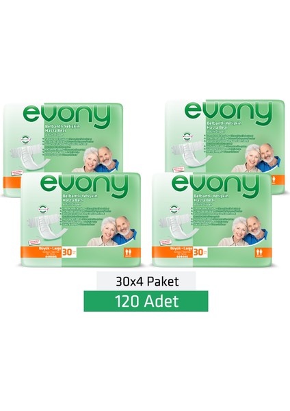 Yetişkin Hasta Bezi Large 120 Adet