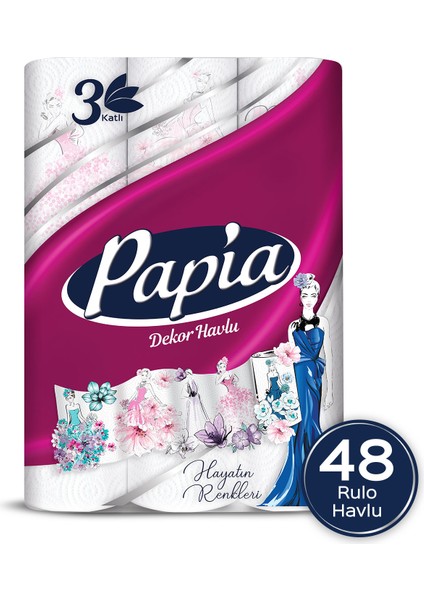 Dekor Kağıt Havlu 48 Rulo