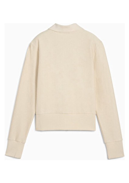 Premium Essentials Kadın Krem Ceket Modern Kesim ve Şık Tasarım ile