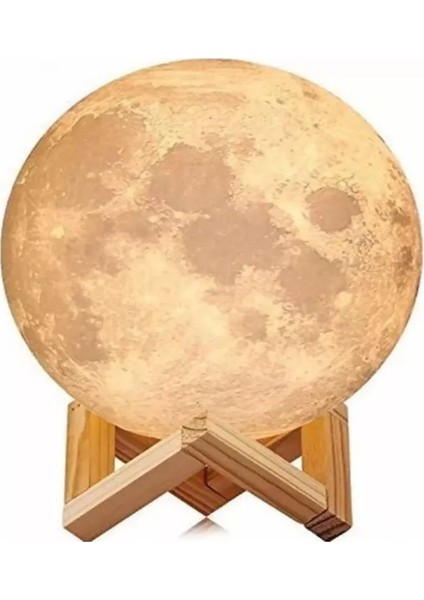 Dekoratif 3D Ay Lamba Gece Lambası Moonlıght 15 cm fiyatları
