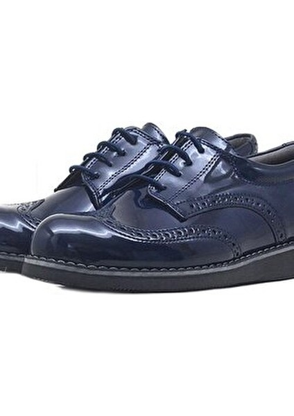 plus Klasik Erkek Çocuk Ayakkabı Suni Deri Malzeme ile Kaydırmaz Taban 36-39 Numara