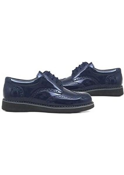 plus Klasik Erkek Çocuk Ayakkabı Suni Deri Malzeme ile Kaydırmaz Taban 36-39 Numara