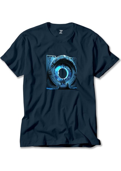Portal Gate Lacivert Tişört Liyada
