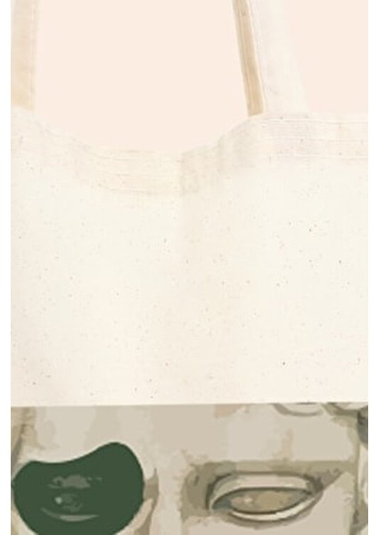 Pantone Sculpture Bez Çanta Pamuk Çevre Dostu 35x40 cm Ergonomik Tasarım