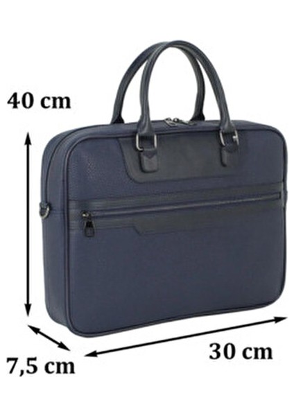 15,6 inç Laptop Çantası Ergonomik Tasarım Su Geçirmez Suni Deri Unisex
