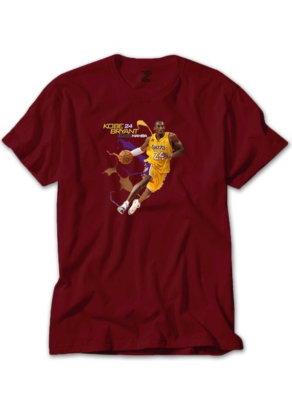 Kobe B. 24 Yellow Mamba Kırmızı Tişört Liyada
