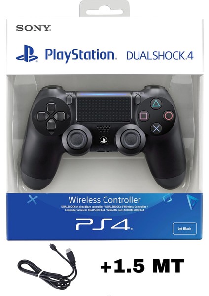 Ps4 ve Pc Dualshock 4 V2 Gamepad Siyah Yeni Nesil Kol Yenilenmiş