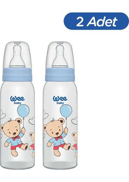 Klasik Pp Biberon 250 ml - Mavi (2'li Set)