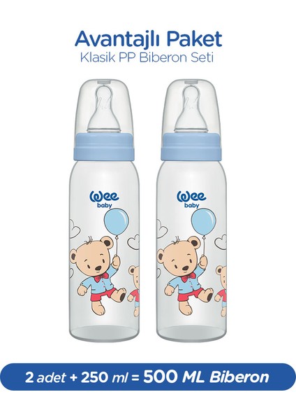 Klasik Pp Biberon 250 ml - Mavi (2'li Set) fiyatları