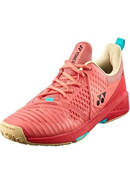 Sonicage 3 Kırmızı Erkek Tenis Ayakkabısı Tüm Kortlar İçin Dayanıklı ve Rahat