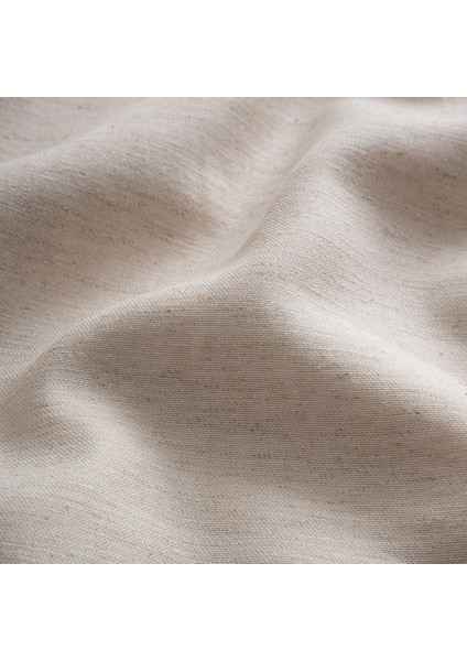 Lal Battal Boy Nevresim Takımı Pamuk Keten Panç Nakışlı Bej 240X220 cm