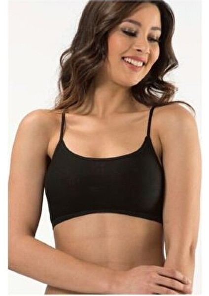 Kadın Pedli İp Askılı Büstiyer 6312 fırsatları