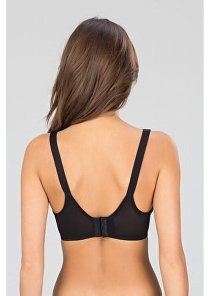 Martina Siyah Sütyen Kadınlar İçin Dikişsiz Rahatlık ve Nefes Alabilir Kumaş