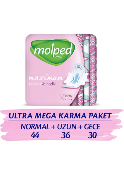 Ultra Hijyenik Ped Karma Mega Paket 110 Adet