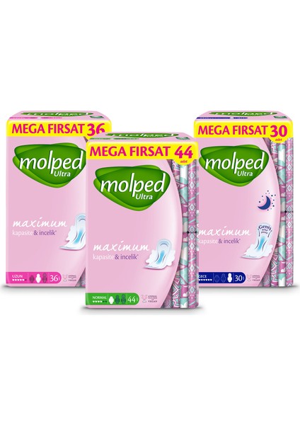 Ultra Hijyenik Ped Karma Mega Paket 110 Adet