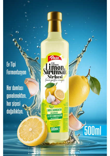 Limon Sarımsak Sirkesi 500 ml