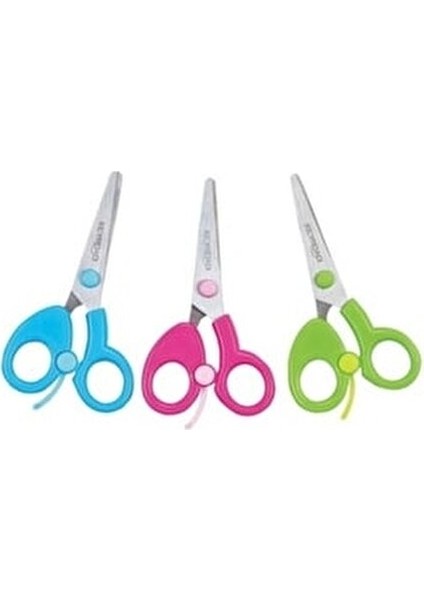 Keyroad Yaylı Küt Uçlu Çocuk Makası Renkli 3 Parça Çocuklar İçin Güvenli Kullanım fiyatları