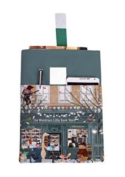 Desenli Yıkanabilir Cepli Kitap Kılıfı 20 x 25 cm Çok Amaçlı Çanta Renkli Tasarım modelleri