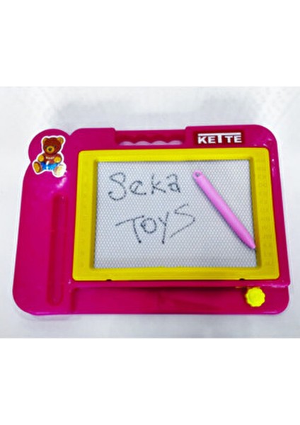 Orta Boy Yazı Tahtası Pembe Renk 27x19,5 cm Çocuklar İçin Eğlenceli Kullanım modelleri