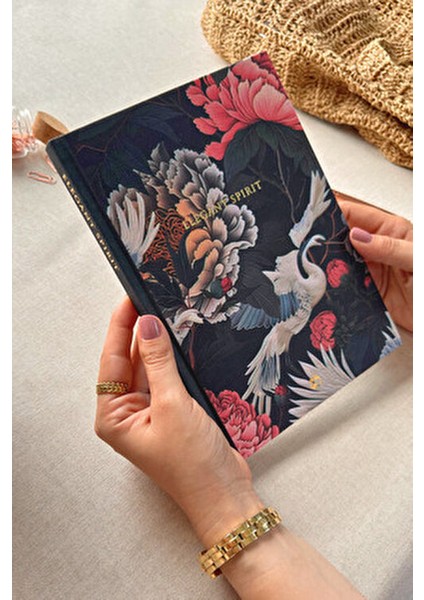 Keten Ciltli Defter Düz Pelikan 17x24 160 Sayfa Ivory Renk Kumaş Kapaklı