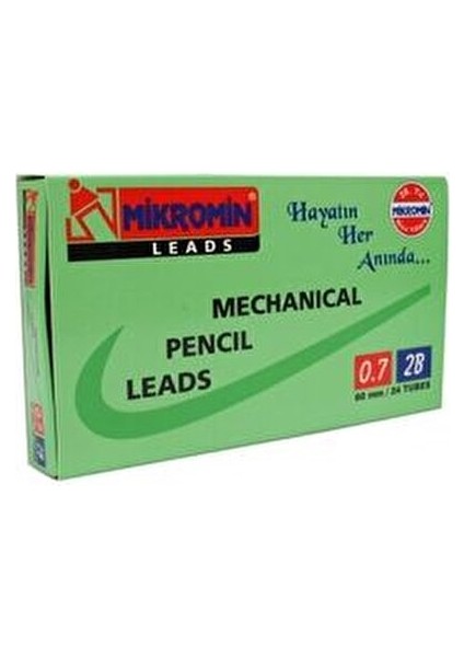 Otomatik Kurşun Kalem Ucu 0.7 mm 48 Adet 2B Sertlik 60 mm Uzunluk fiyatları