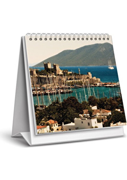 2026 Türkiye Manzara Masa Takvimi 12 Sayfa 16x15 cm Standart Renkli