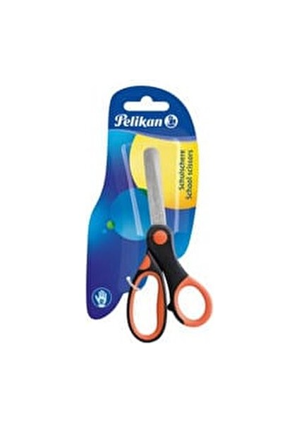 Yumuşak Tutuşlu Makas 1 Adet Siyah Turuncu Renkli Okul Kullanımına Uygun fiyatları