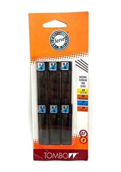 Min Kalem Uçları 0.7mm B 6'lı Blister Sarf Malzemeleri İçin Uygun fiyatları