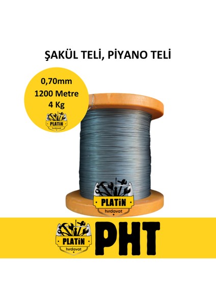 Şakül Teli Çelik 0,70MM 4kg ( 1200 Metre )