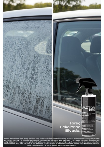 Factor 360 Glazen Cam Kireç Sökücü 500 ML modelleri