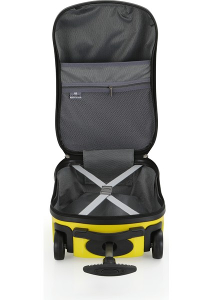 V306 ABS ÇOCUK VALİZ-YELLOW CAR