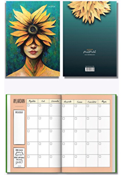 Sun Flower Planlama Defteri A5 80 Sayfa Çok Renkli Karton Kapaklı indirimleri