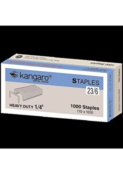 Zımba Teli 23/6 1000 Adet Pas Dirençli Çelik Malzeme ile Üretilmiştir